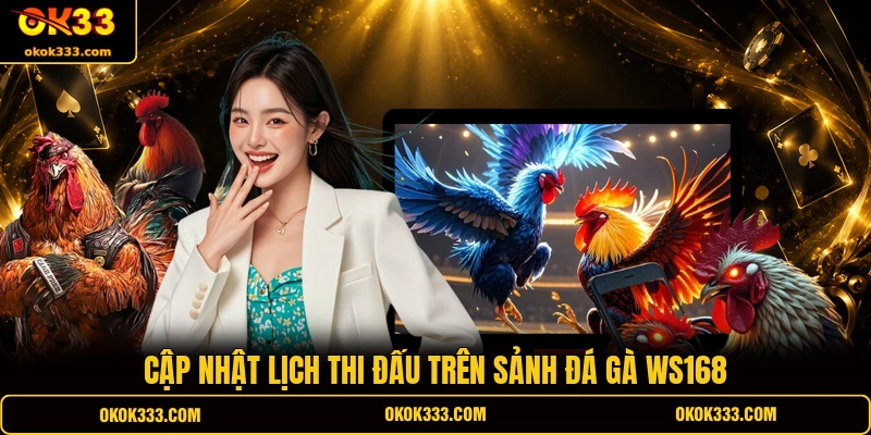 Cập nhật lịch thi đấu trên sảnh đá gà WS168
