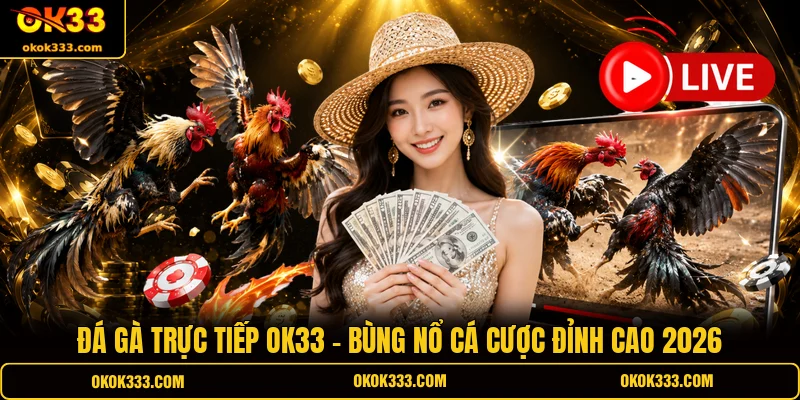 Đá gà trực tiếp ok33 bùng nổ cá cược đỉnh cao 2026