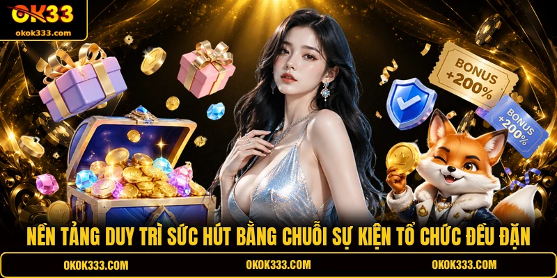 Nền tảng duy trì sức hút bằng chuỗi sự kiện tổ chức đều đặn